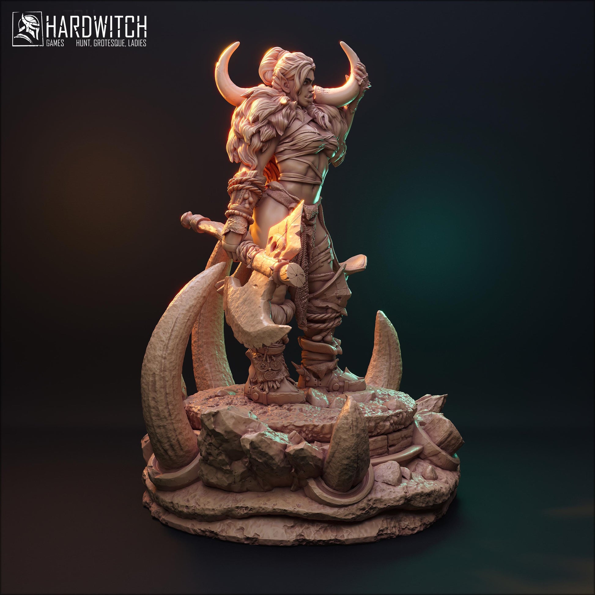 Arkhit Warkand Miniature (Standard & NSFW Options) - HardWitch Games - 28mm / 32mm / 36mm / 75mm / 100mm