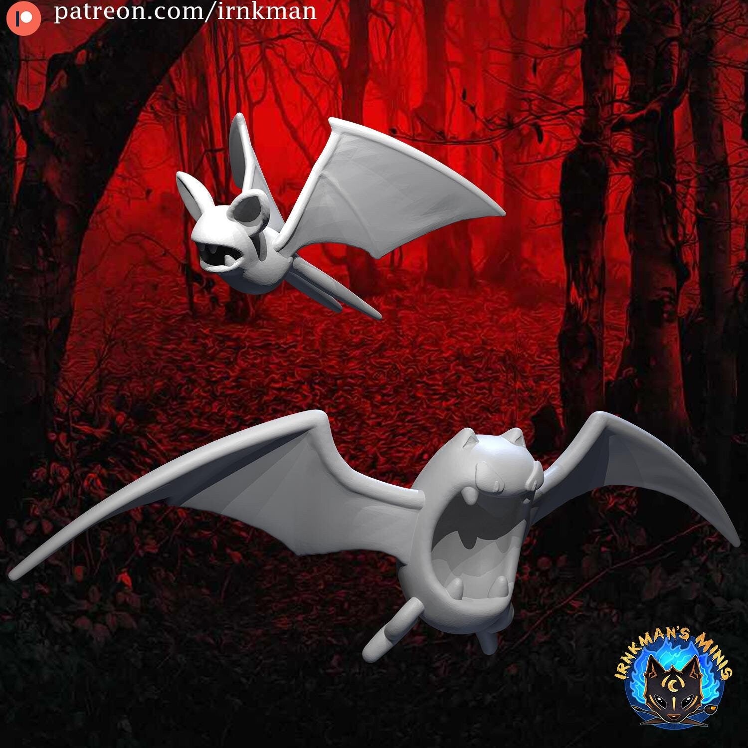 Zubat / Golbat Miniatures - Irnkman's Minis