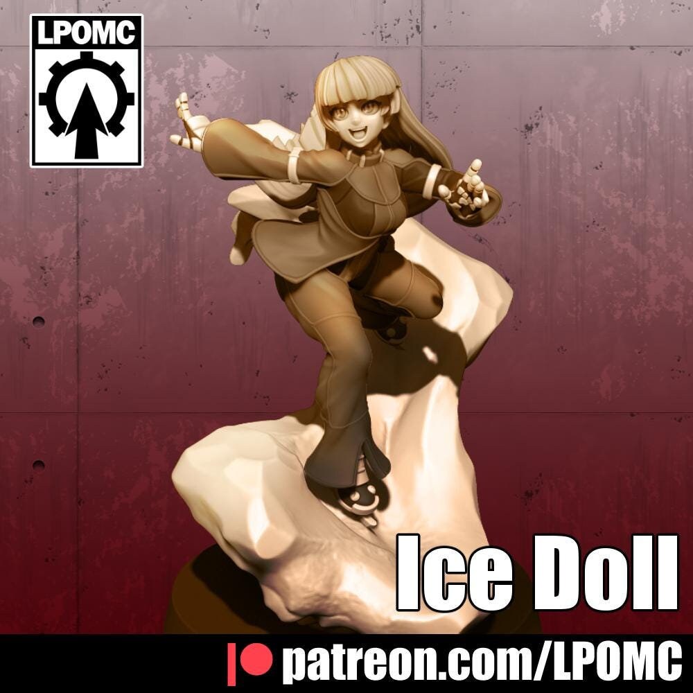 Ice Doll Miniature (Coat & No Coat Variations) - LPOMC - 28mm / 32mm / 36mm / 75mm