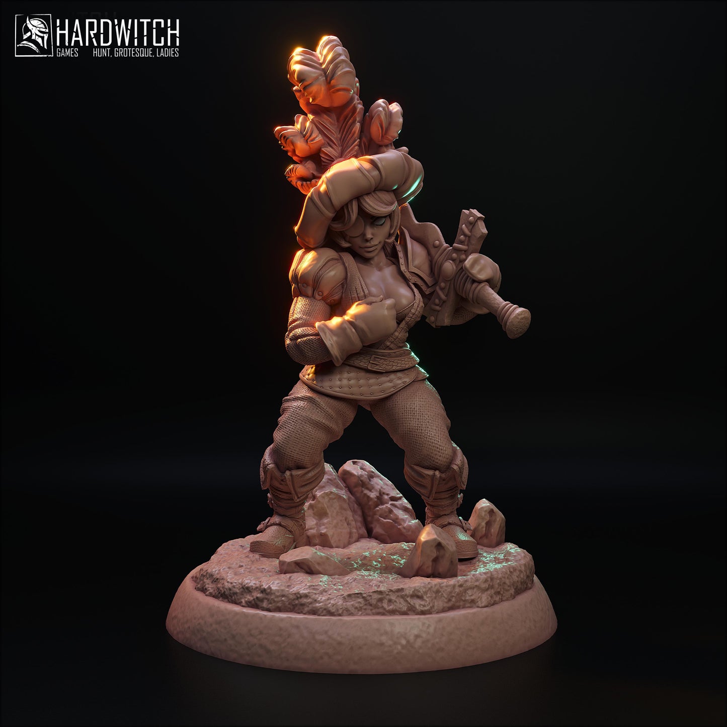 Mercenaries of the Blazing Blade Miniatures (6 Variations including NSFW) - HardWitch Games - 28mm / 32mm / 36mm / 75mm