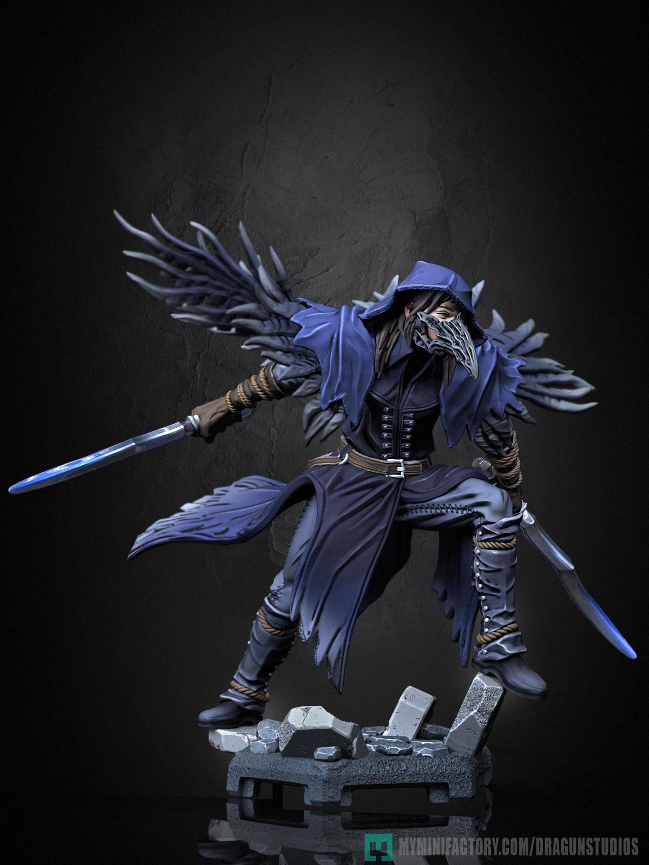 Law-II (Crow Armor Set) - DraGun Studios - 28mm / 32mm / 36mm / 75mm