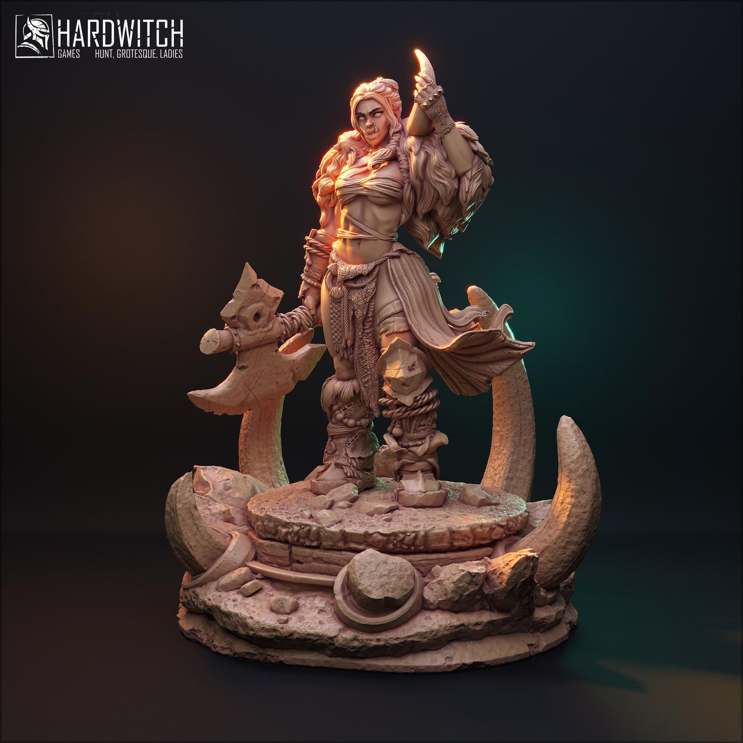 Arkhit Warkand Miniature (Standard & NSFW Options) - HardWitch Games - 28mm / 32mm / 36mm / 75mm / 100mm