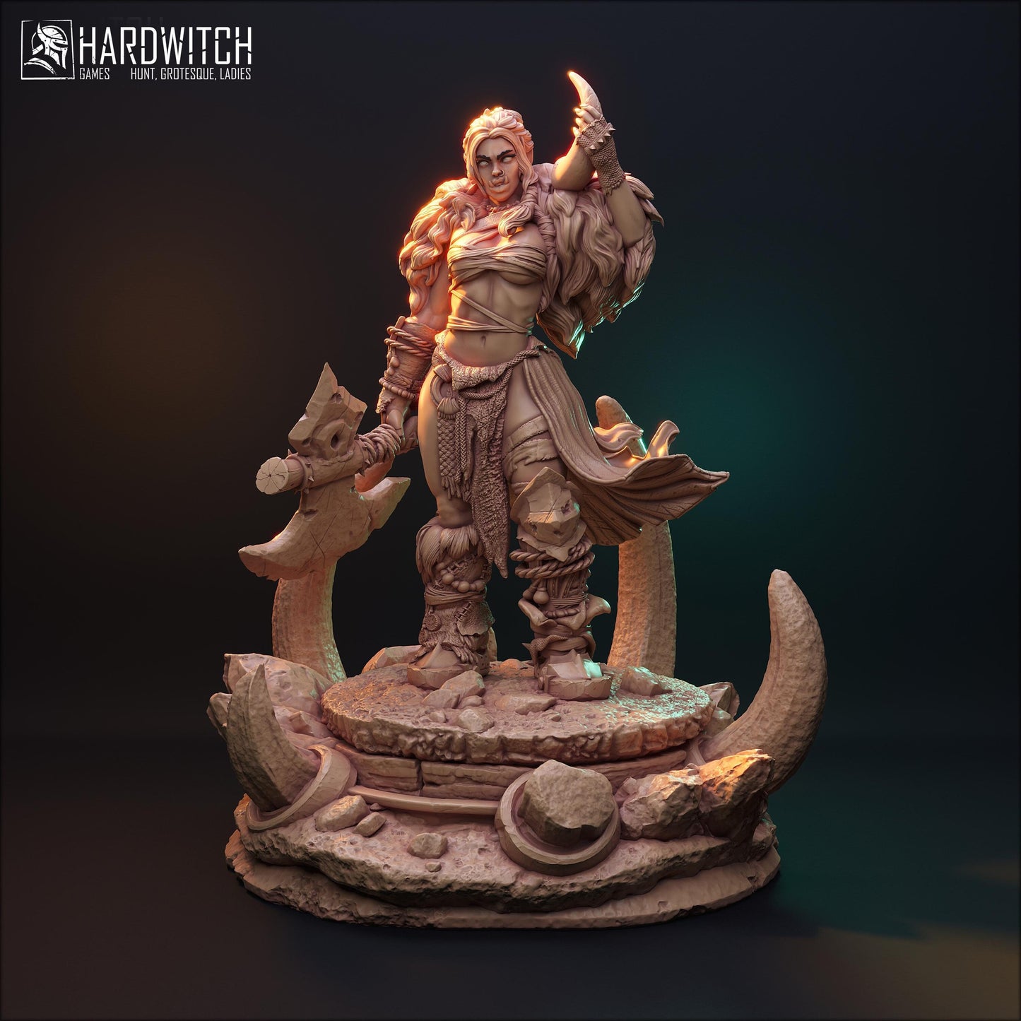 Arkhit Warkand Miniature (Standard & NSFW Options) - HardWitch Games - 28mm / 32mm / 36mm / 75mm / 100mm