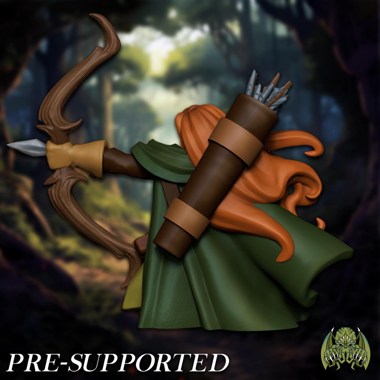 Florence the Archer Miniature - Miniatures of Madness - 28mm / 32mm / 36mm / Bust / Diorama