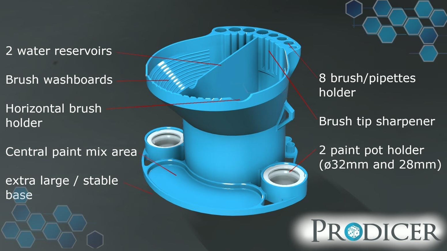 Water Pro Pot v2 - Multipurpose Water Pot for Miniature Painting! - Prodicer