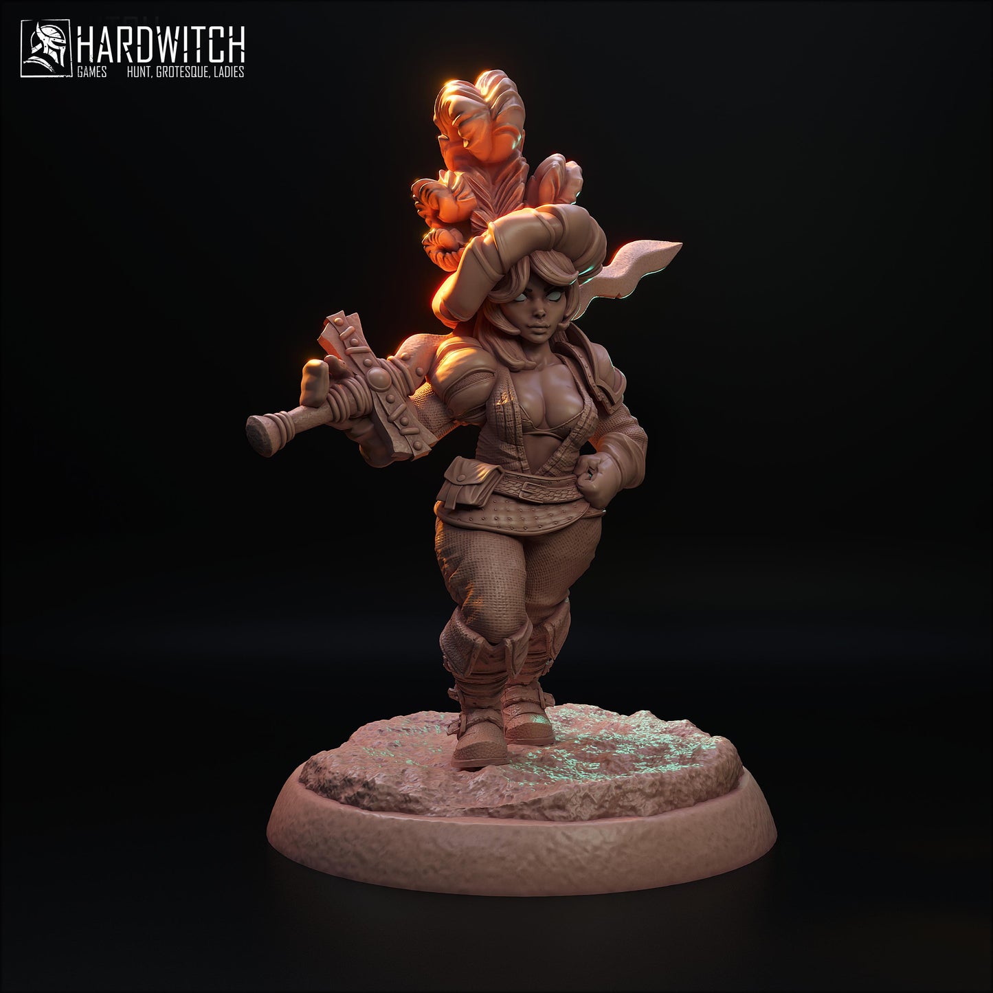 Mercenaries of the Blazing Blade Miniatures (6 Variations including NSFW) - HardWitch Games - 28mm / 32mm / 36mm / 75mm