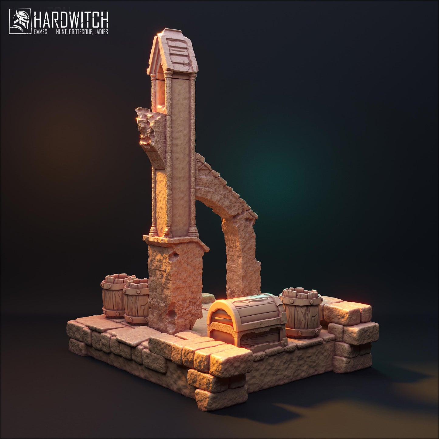 Ruin Miniature Terrain - HardWitch Games - 28mm / 32mm / 36mm