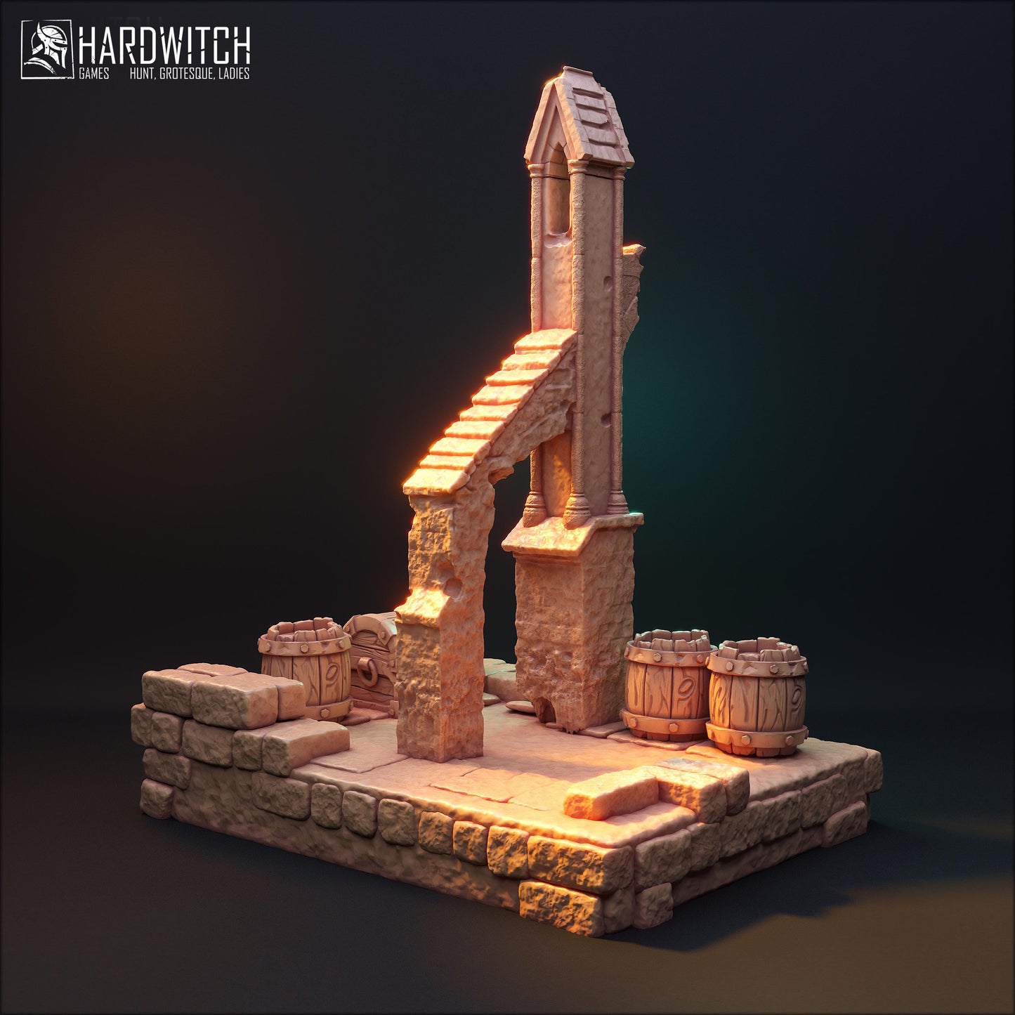 Ruin Miniature Terrain - HardWitch Games - 28mm / 32mm / 36mm