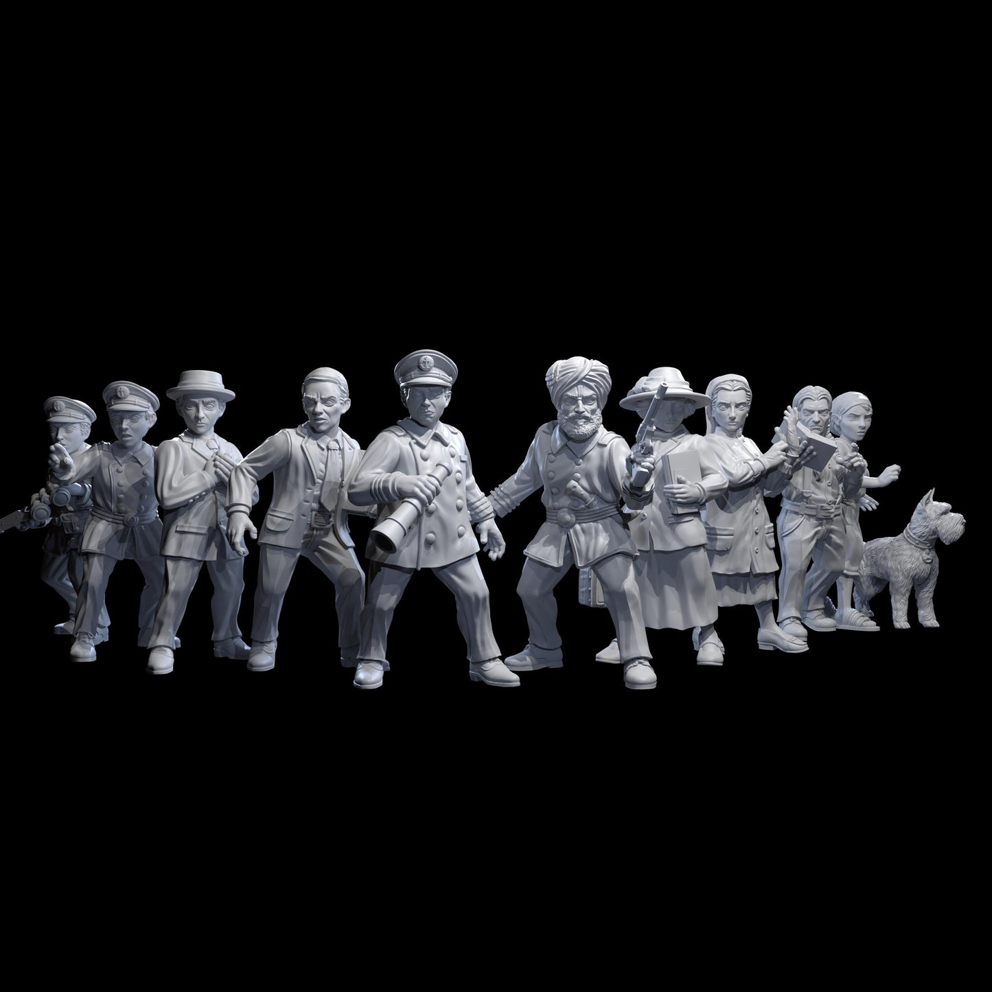 Unfathomable Character Miniatures Set - Adaevy Creations - 28mm / 32mm / 36mm