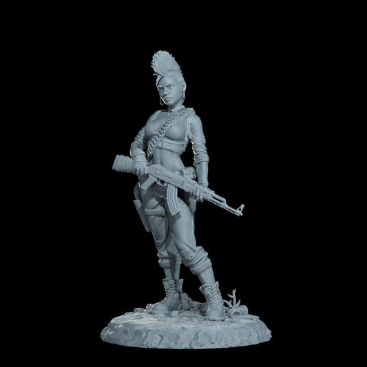 Wasteland Queen Harper Figurine (Standard, Topless, and Nude Variations) - Cosmondo - 75mm / 120mm