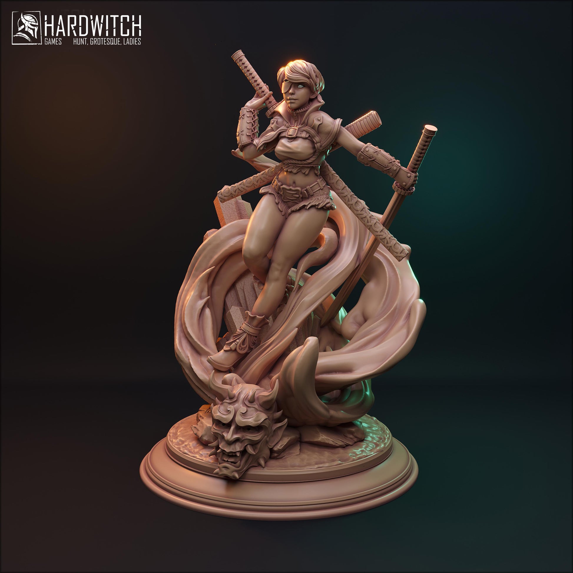 Akida Miniature (Standard & NSFW Variations) - HardWitch Games - 28mm / 32mm / 36mm / 75mm / 100mm