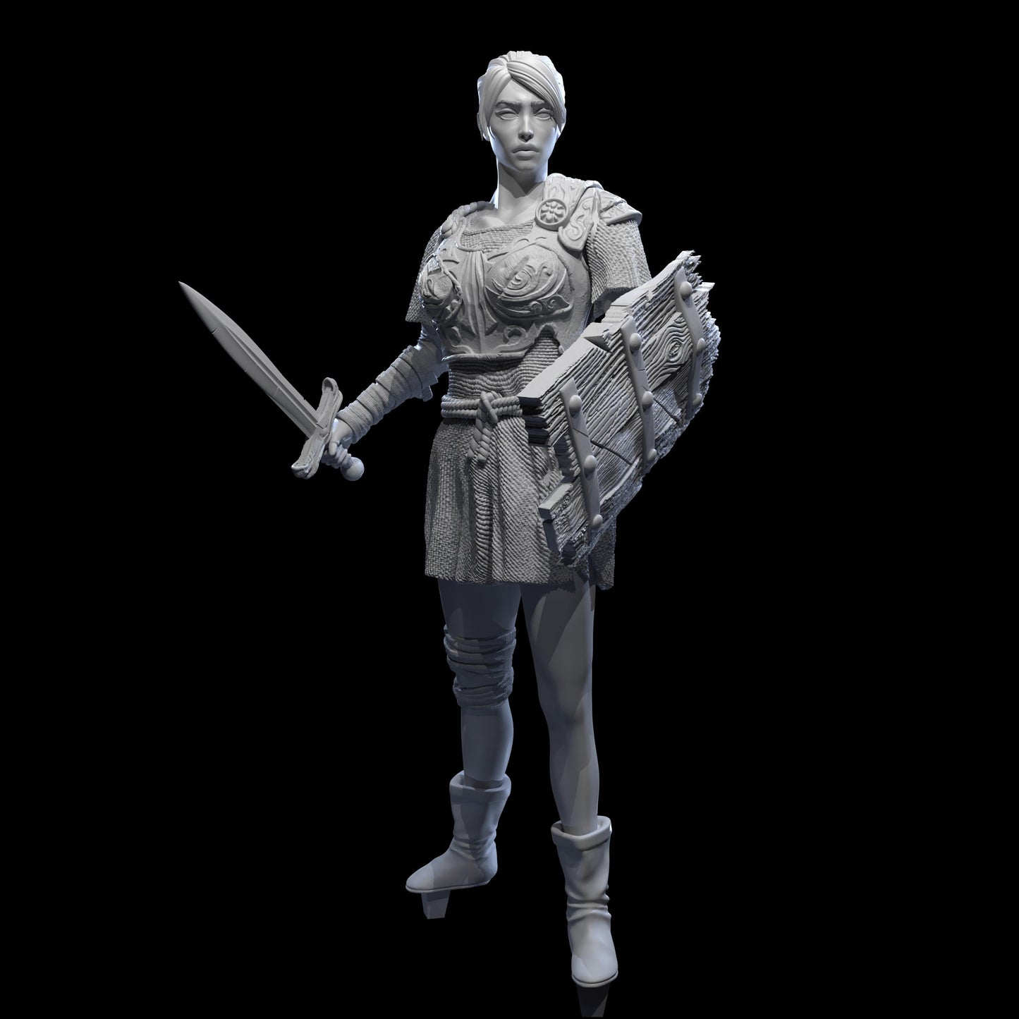 Paladin Beatrix Miniature (5 Variations) - 3Darts - 28mm / 32mm / 36mm / 75mm / 120mm