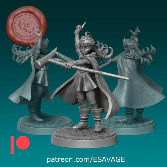 Female Sage Miniature - Ethan Savage Studios - 28mm / 32mm / 36mm