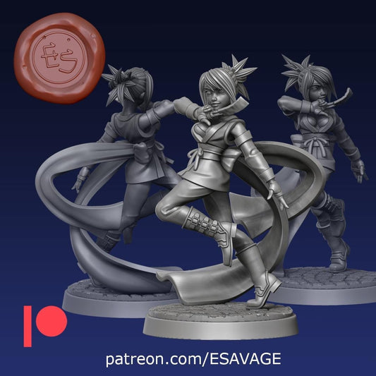 Card Ninja Miniature - Ethan Savage Studios - 28mm / 32mm / 36mm