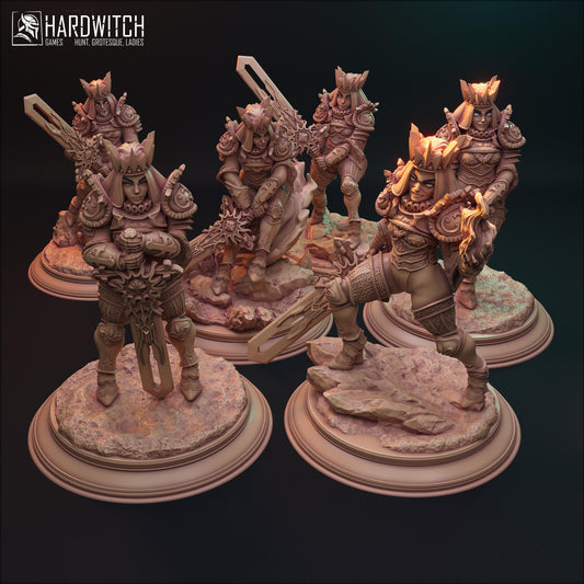 Sisters of the Night Miniature (6 Variations including NSFW) - HardWitch Games - 28mm / 32mm / 36mm