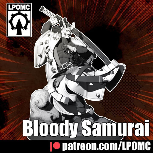 Bloody Samurai Miniature - LPOMC - 28mm / 32mm / 36mm / 75mm