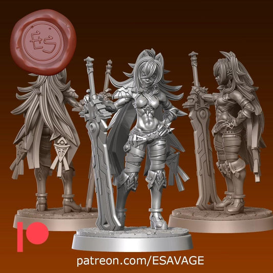 Purifying Flame Miniature - Ethan Savage Studios - 28mm / 32mm / 36mm