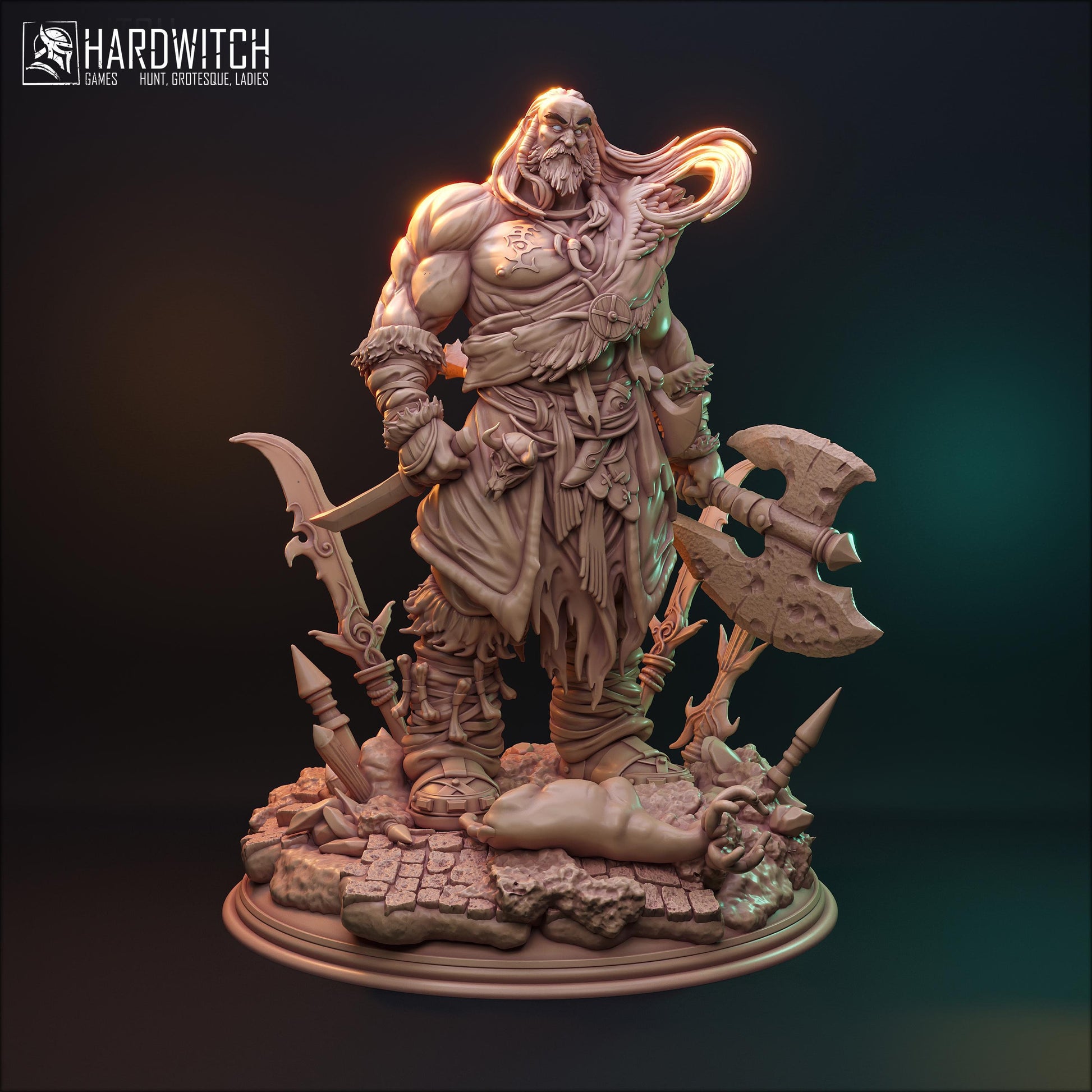 Zappa Stern Miniature - HardWitch Games - 28mm / 32mm / 36mm / 75mm