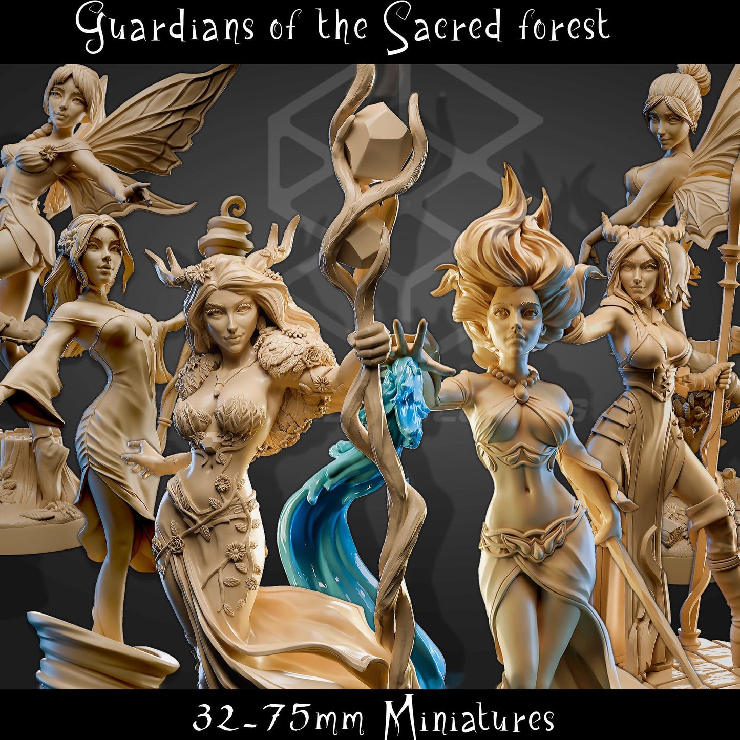 Guardians of the Sacred Forest (6 Variations) - Claudia's Gallery - 28mm / 32mm / 36mm / 75mm
