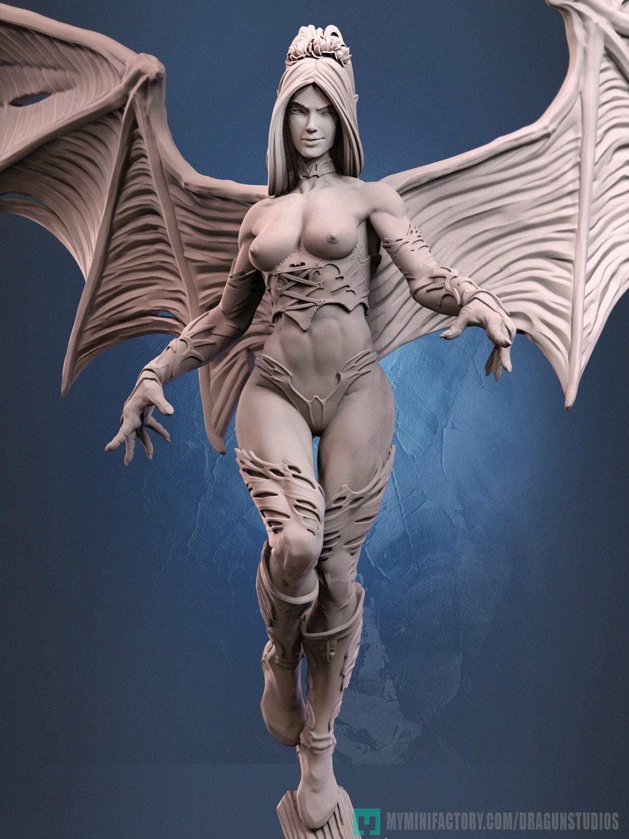 Succubus Miniature - DraGun Studios - 80mm / 155mm