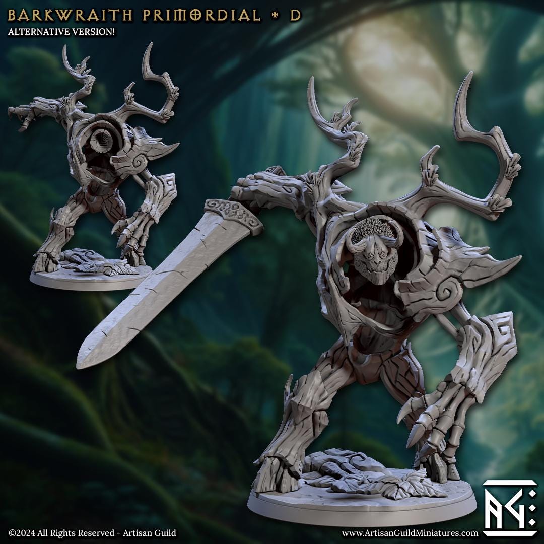 Barkwraith Primordial Miniature (4 Variations) - Artisan Guild - 28mm / 32mm / 36mm