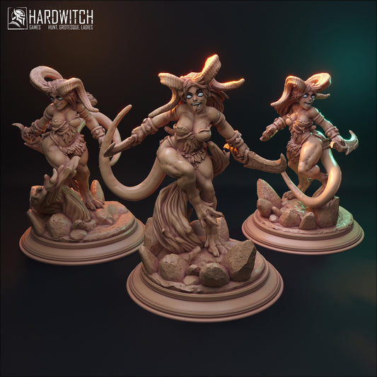 Silence Succubus (3 Variations including NSFW) - HardWitch Games - 28mm / 32mm / 36mm