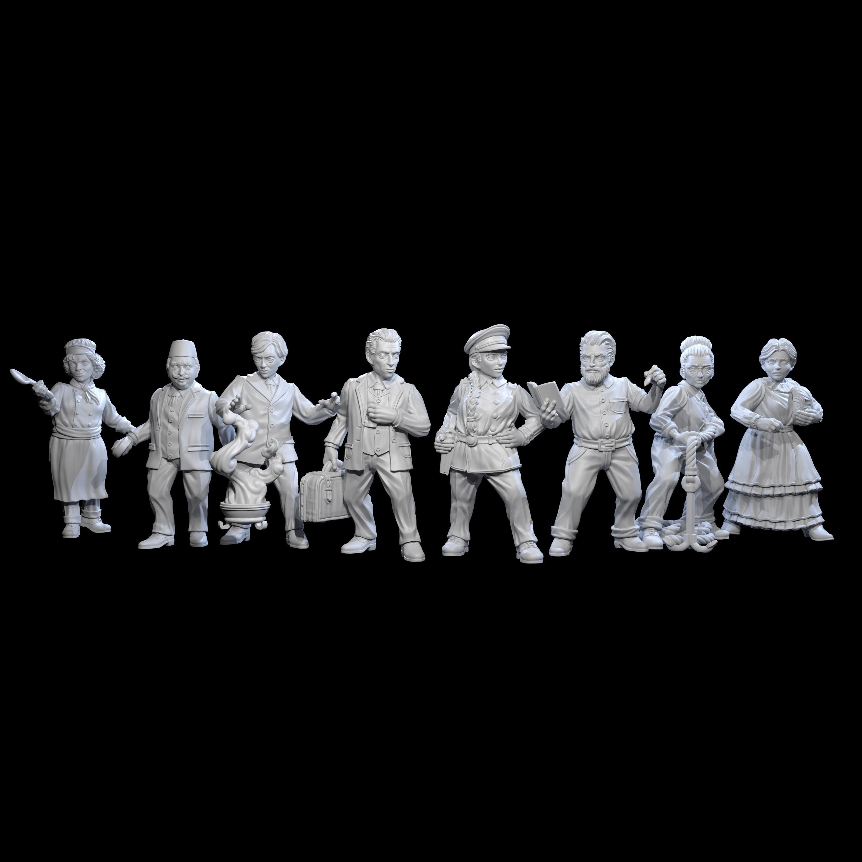 Unfathomable: Abyssal Character Miniatures Set - Adaevy Creations