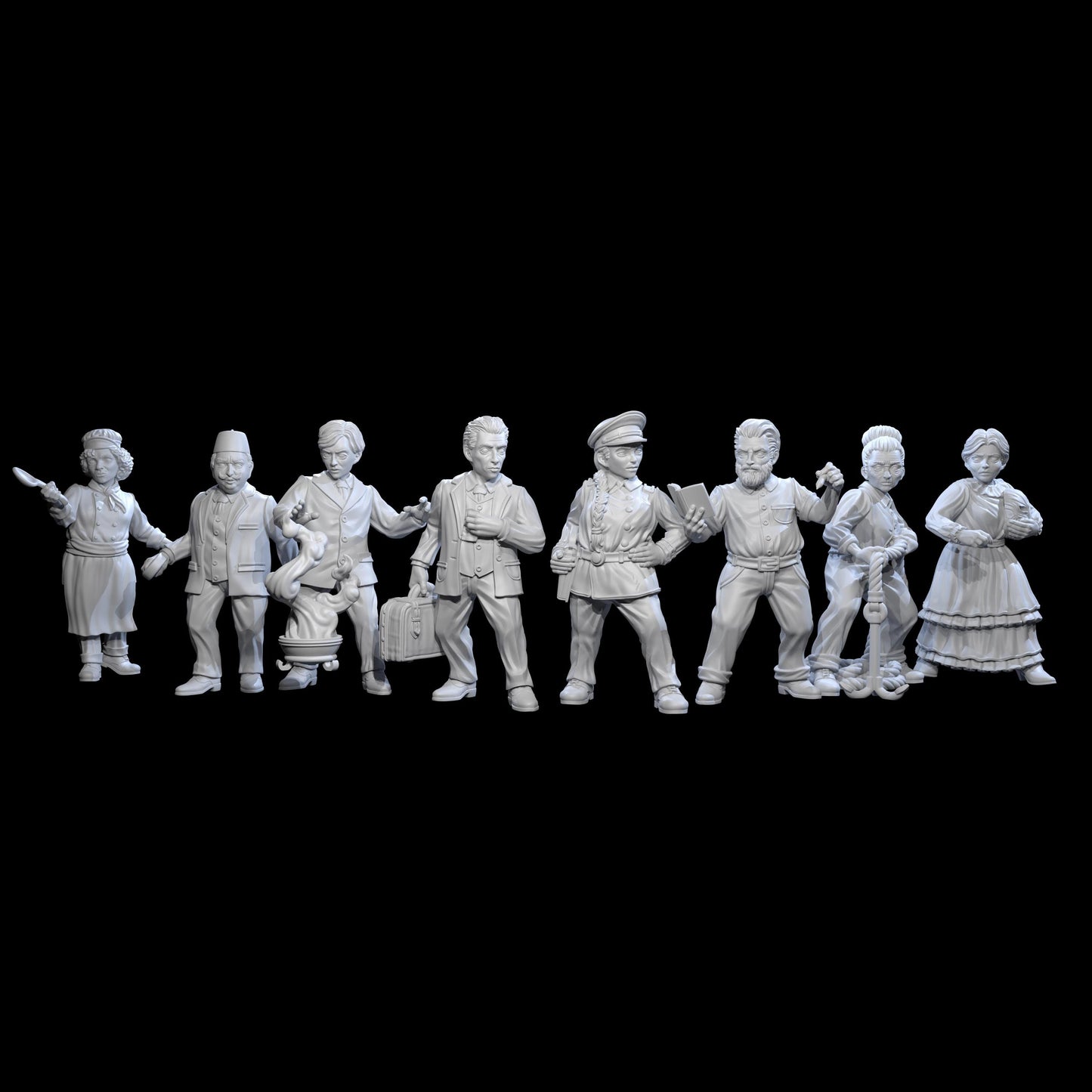 Unfathomable: Abyssal Character Miniatures Set - Adaevy Creations - 28mm / 32mm / 36mm