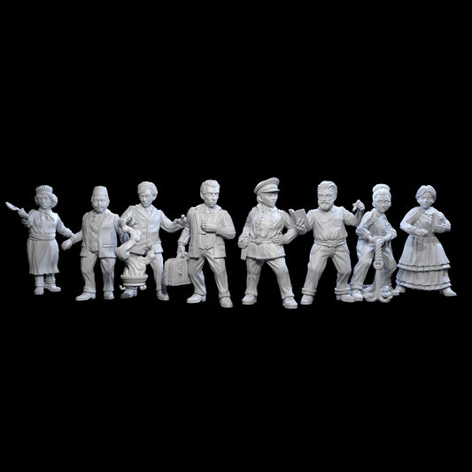 Unfathomable: Abyssal Character Miniatures Set - Adaevy Creations - 28mm / 32mm / 36mm