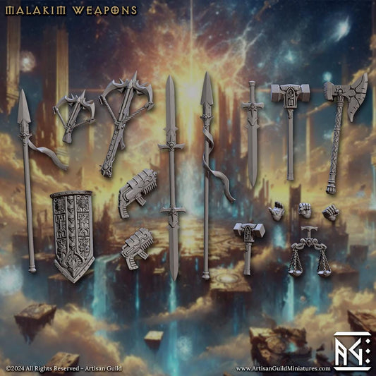 Malakim Weapons Set - Artisan Guild - 28mm / 32mm / 36mm