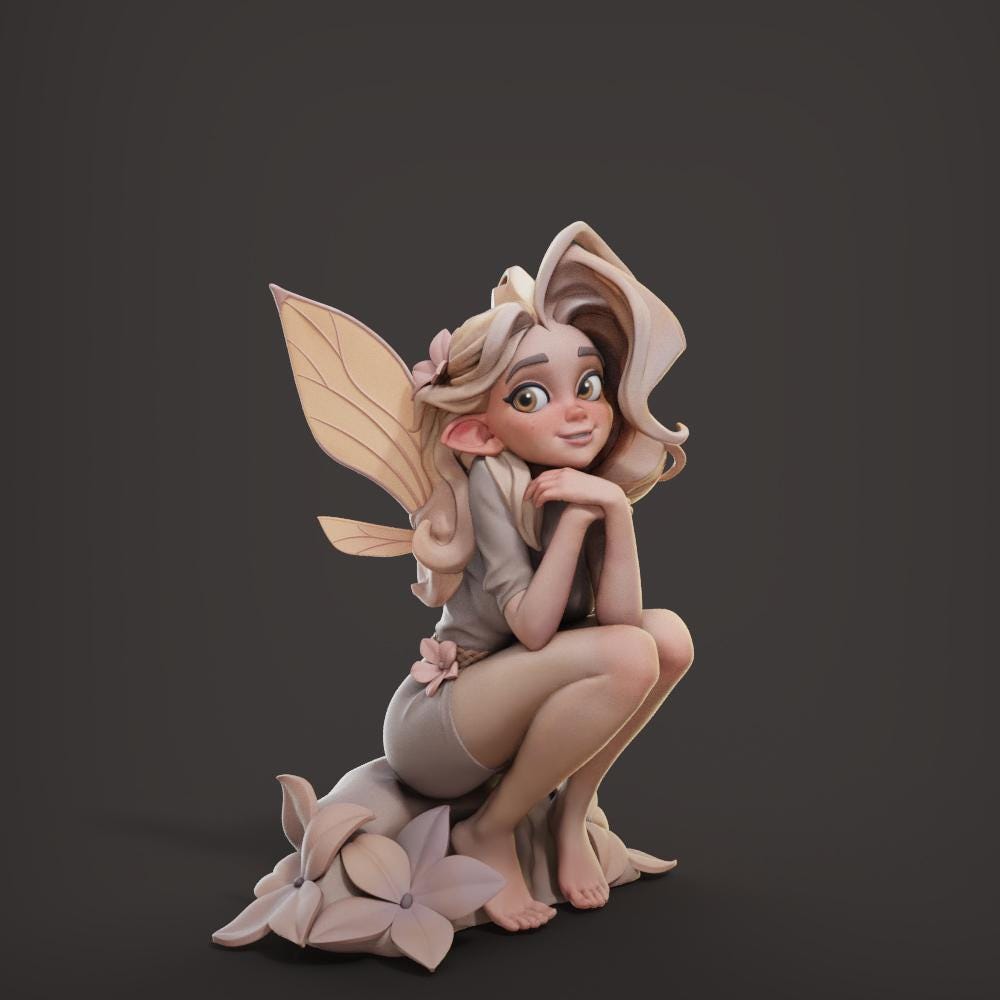Marvelous Fairy Miniature - Female Miniatures - 28mm / 32mm / 36mm / 75mm