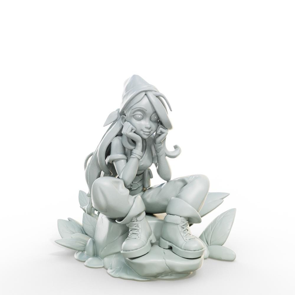 Marvelous Vagabond Miniature (Standard & Tiefling Variations) - Female Miniatures - 28mm / 32mm / 36mm / 75mm