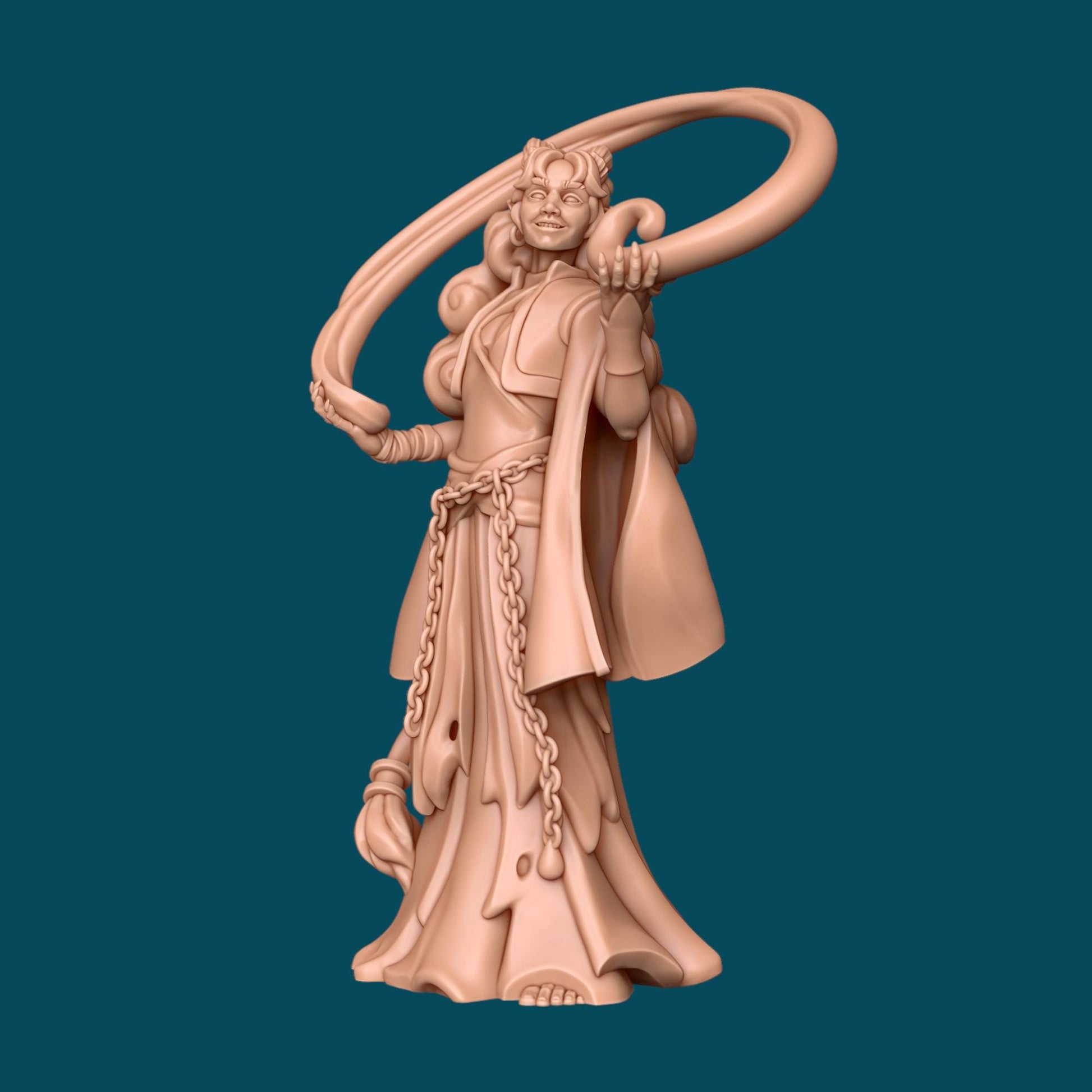 Zeor, Sassy Warlock Miniature - Awkward Penguin’s Minis - 28mm / 32mm / 36mm