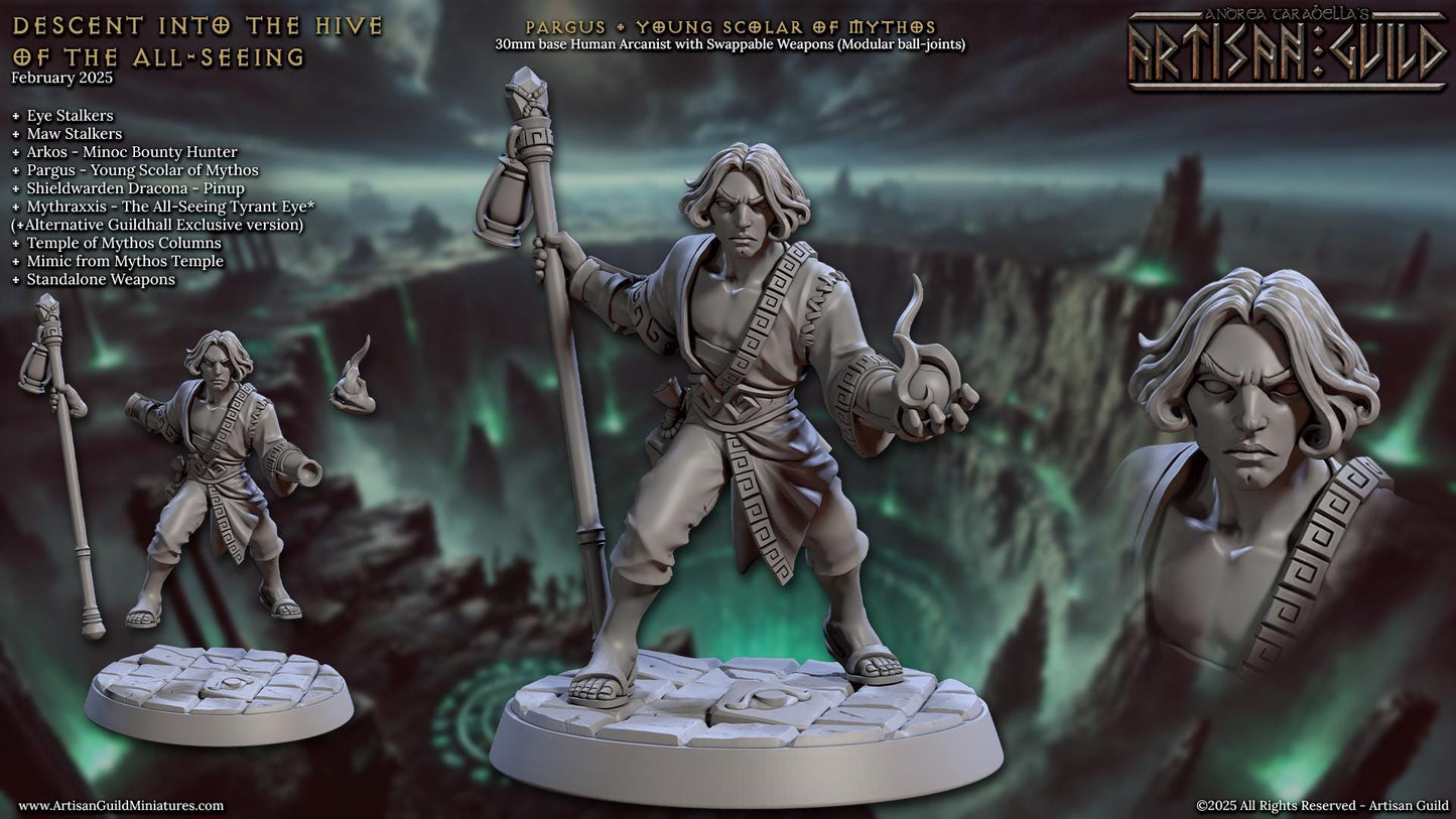 Pargus, Young Scholar of Mythos Miniature - Artisan Guild - 28mm / 32mm / 36mm