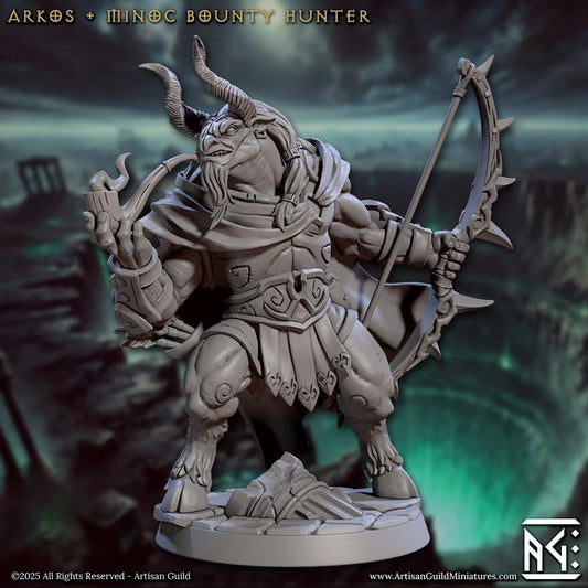 Minoc Bounty Hunter Arkos Miniature - Artisan Guild - 28mm / 32mm / 36mm