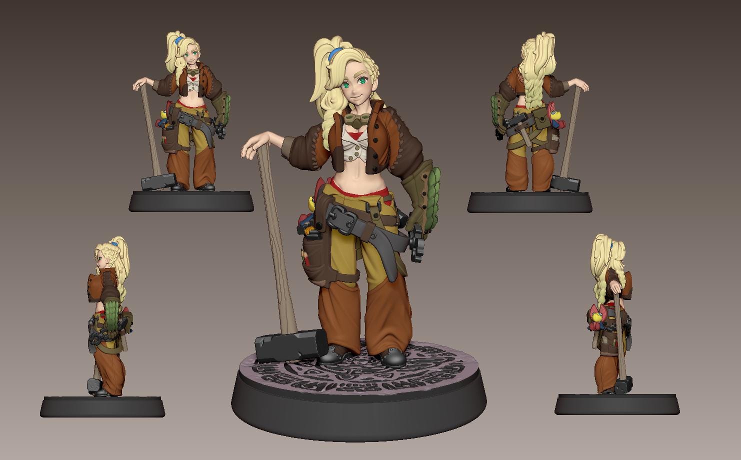 Miss Forge Miniature - LPOMC - 28mm / 32mm / 36mm / 75mm