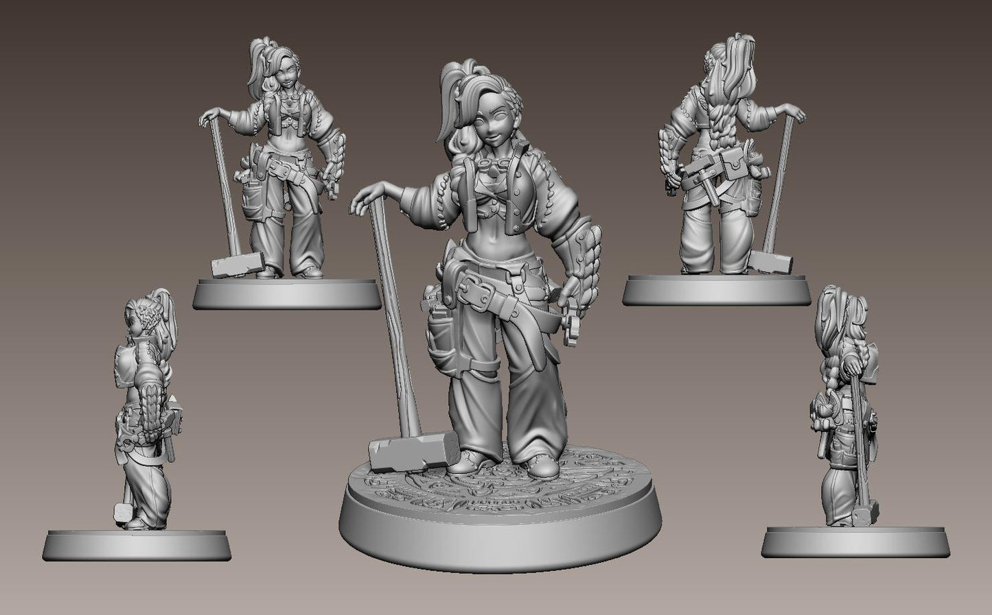 Miss Forge Miniature - LPOMC - 28mm / 32mm / 36mm / 75mm
