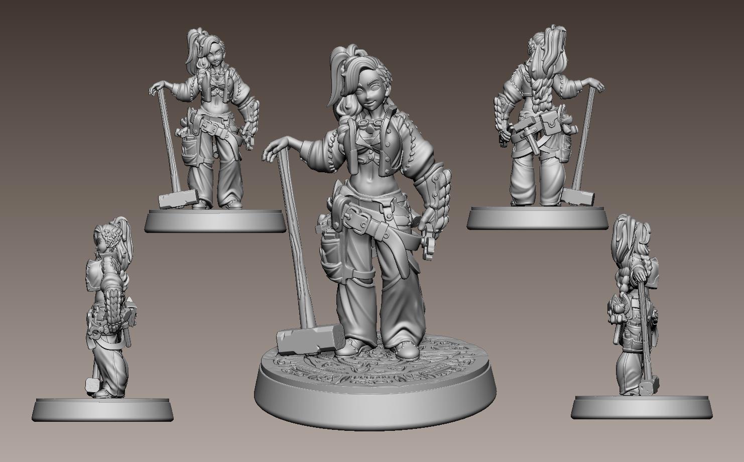 Miss Forge Miniature - LPOMC - 28mm / 32mm / 36mm / 75mm