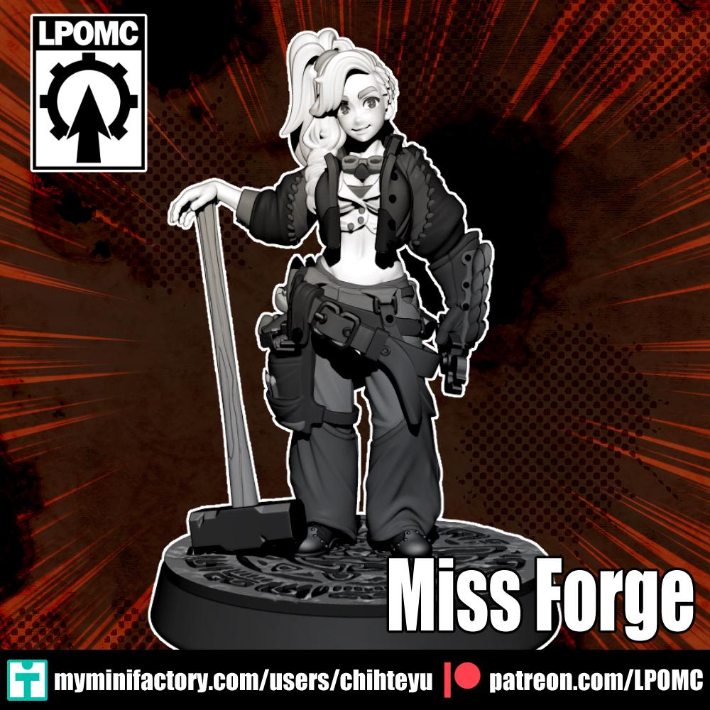 Miss Forge Miniature - LPOMC - 28mm / 32mm / 36mm / 75mm