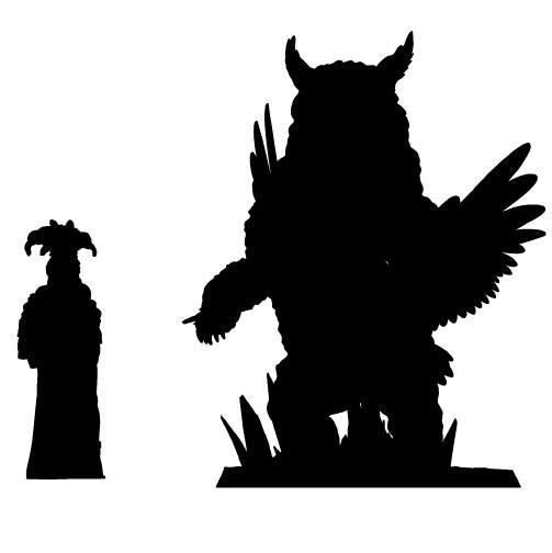 Owlbear Miniature - Bite the Bullet - 28mm / 32mm / 36mm