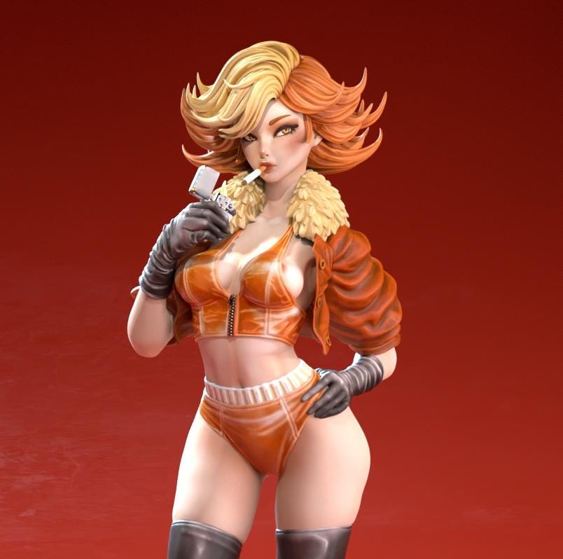 Waifumon Flarya Figure - 160mm - Standard and NSFW Variations - Resin Printed - Siryll Art