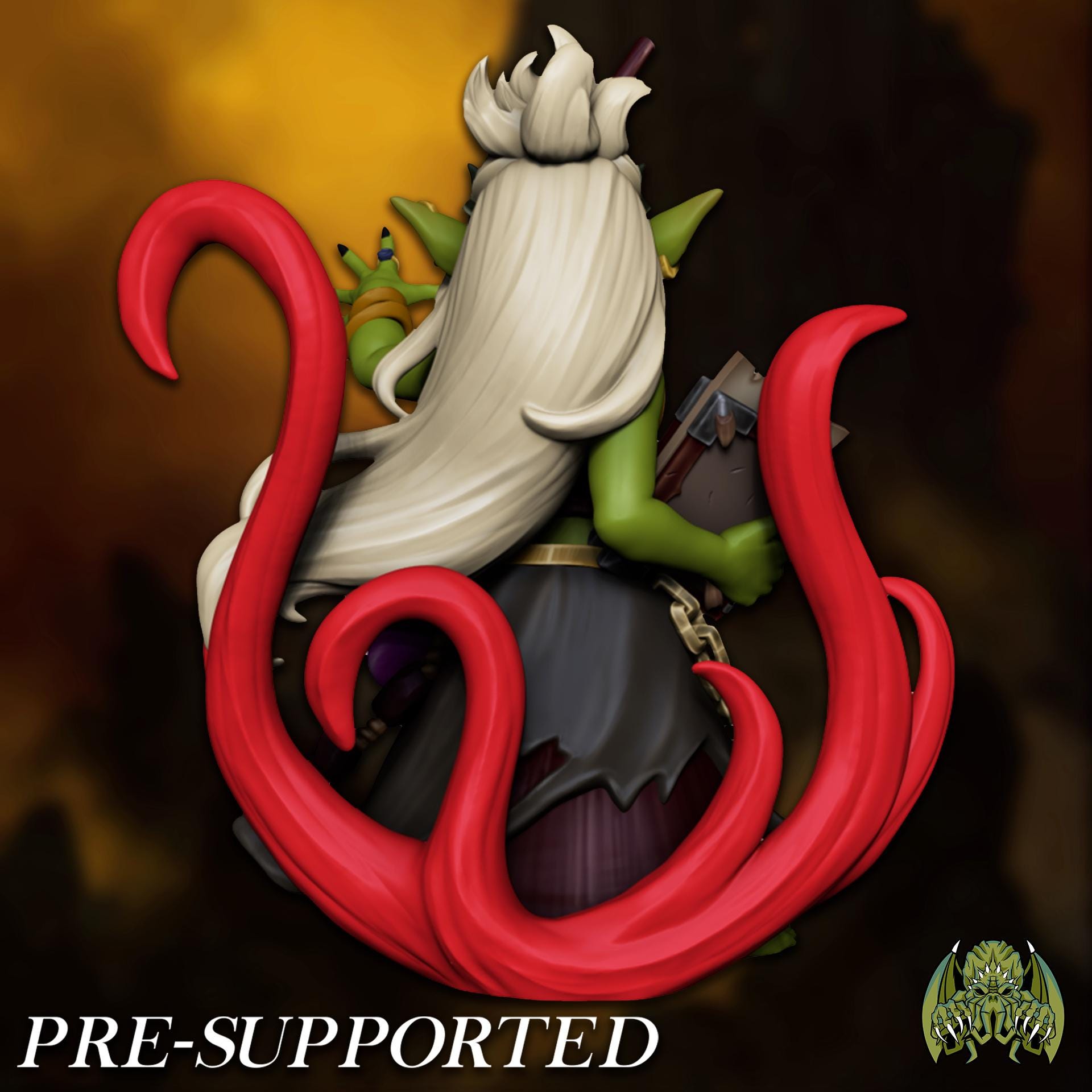 Raksha, Goblin Shaman Miniature - 28mm / 32mm / 36mm / Bust - Miniatures of Madness