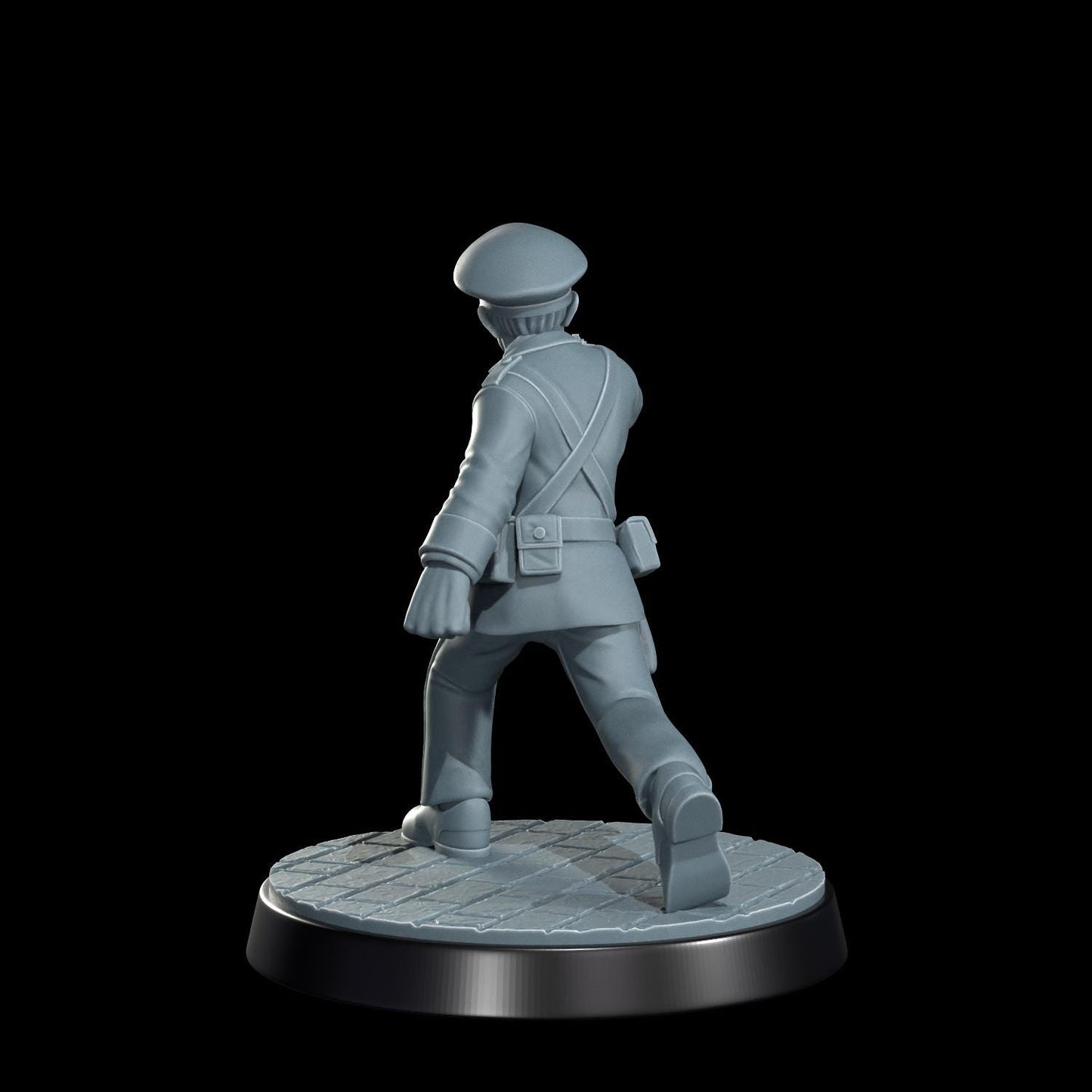 High Speed Horror Law Enforcement Miniature - 28mm / 32mm / 36mm - Cosmondo - Resin Printed 3D Printed for TTRPGs