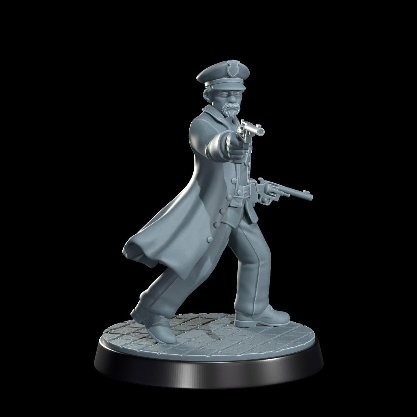 High Speed Horror Law Enforcement Miniature - 28mm / 32mm / 36mm - Cosmondo - Resin Printed 3D Printed for TTRPGs