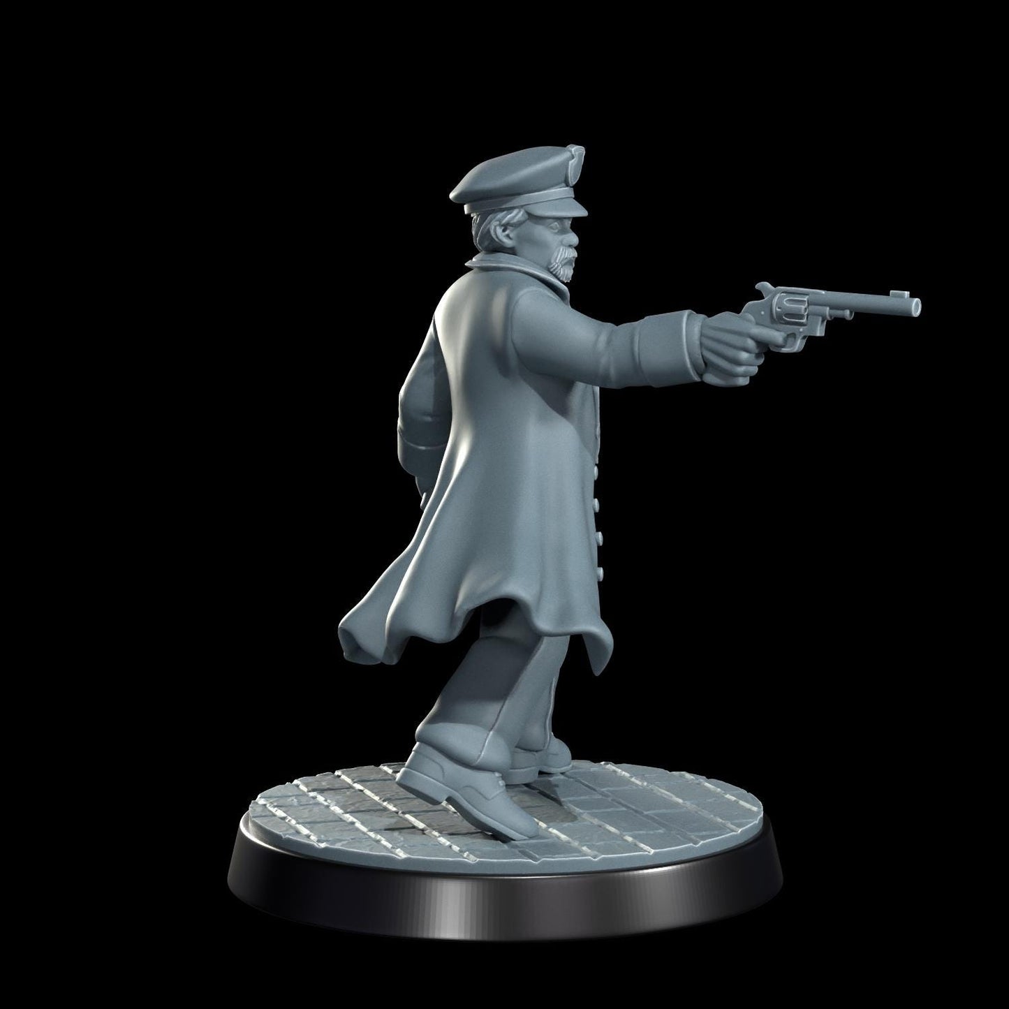 High Speed Horror Law Enforcement Miniature - 28mm / 32mm / 36mm - Cosmondo - Resin Printed 3D Printed for TTRPGs