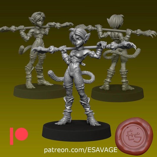 Kitty Katt Miniature - Ethan Savage Studios - 28mm / 32mm / 36mm