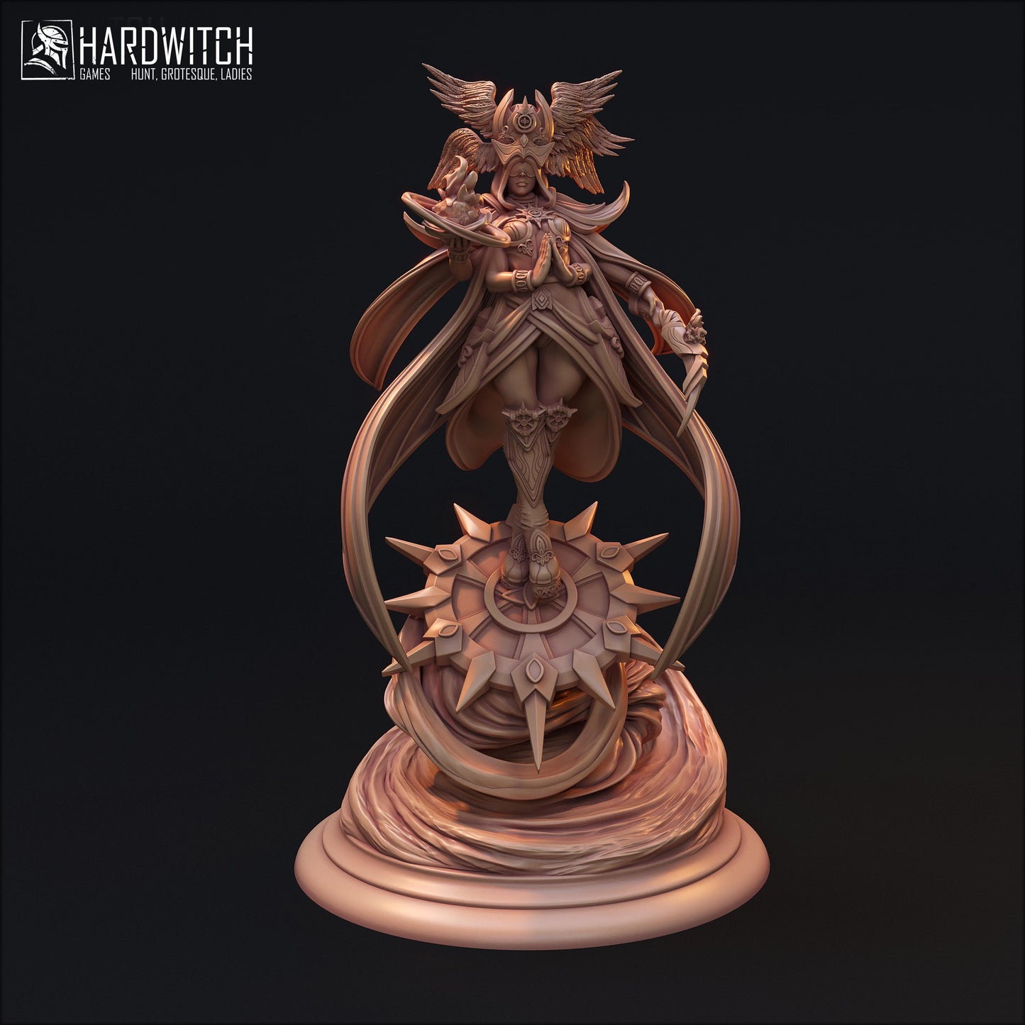 Attrakarda Tornikay Miniature - 28mm / 32mm / 36mm / 75mm - HardWitch Games - Resin Printed Figure for D&D, TTRPGs, and Board Games