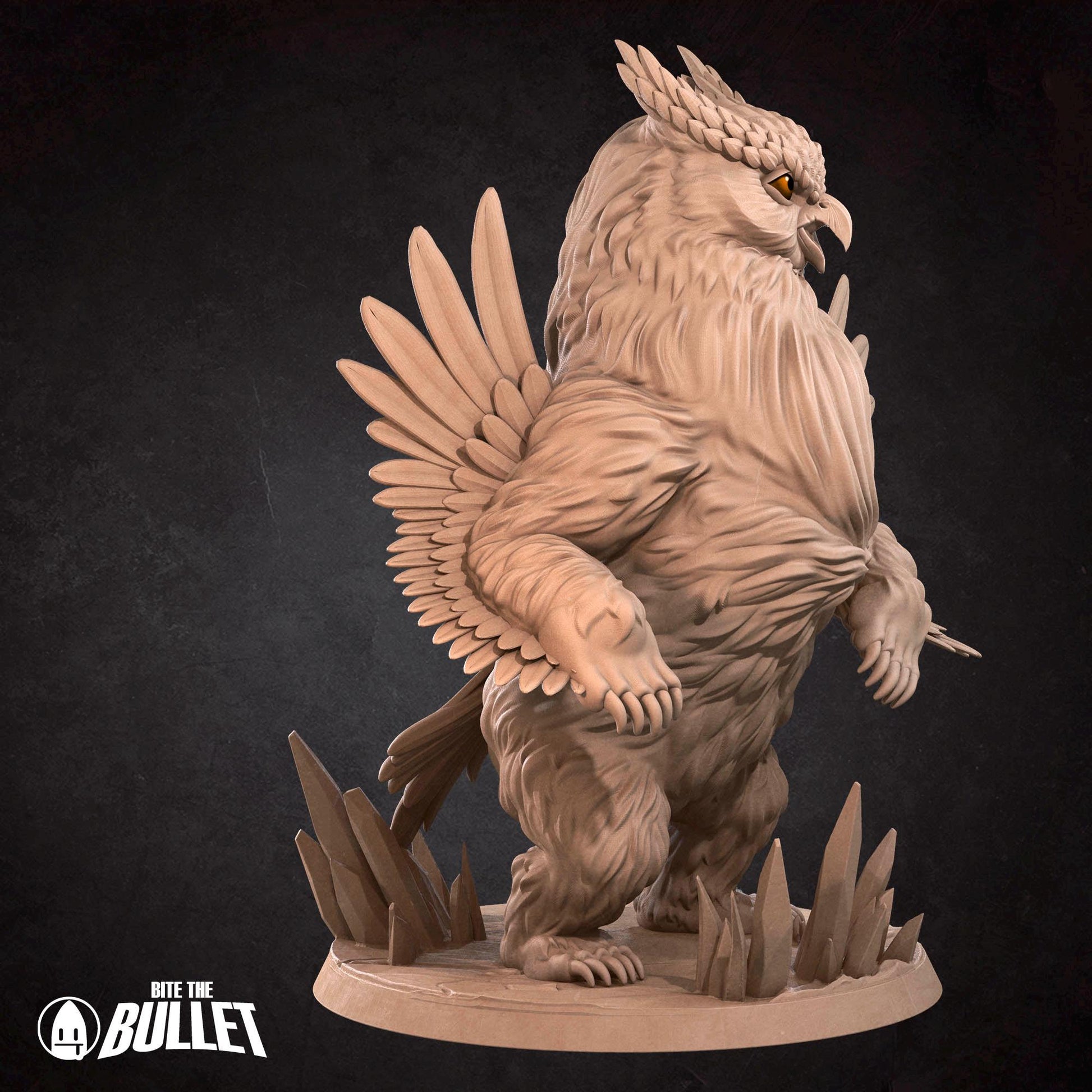 Owlbear Miniature - Bite the Bullet - 28mm / 32mm / 36mm