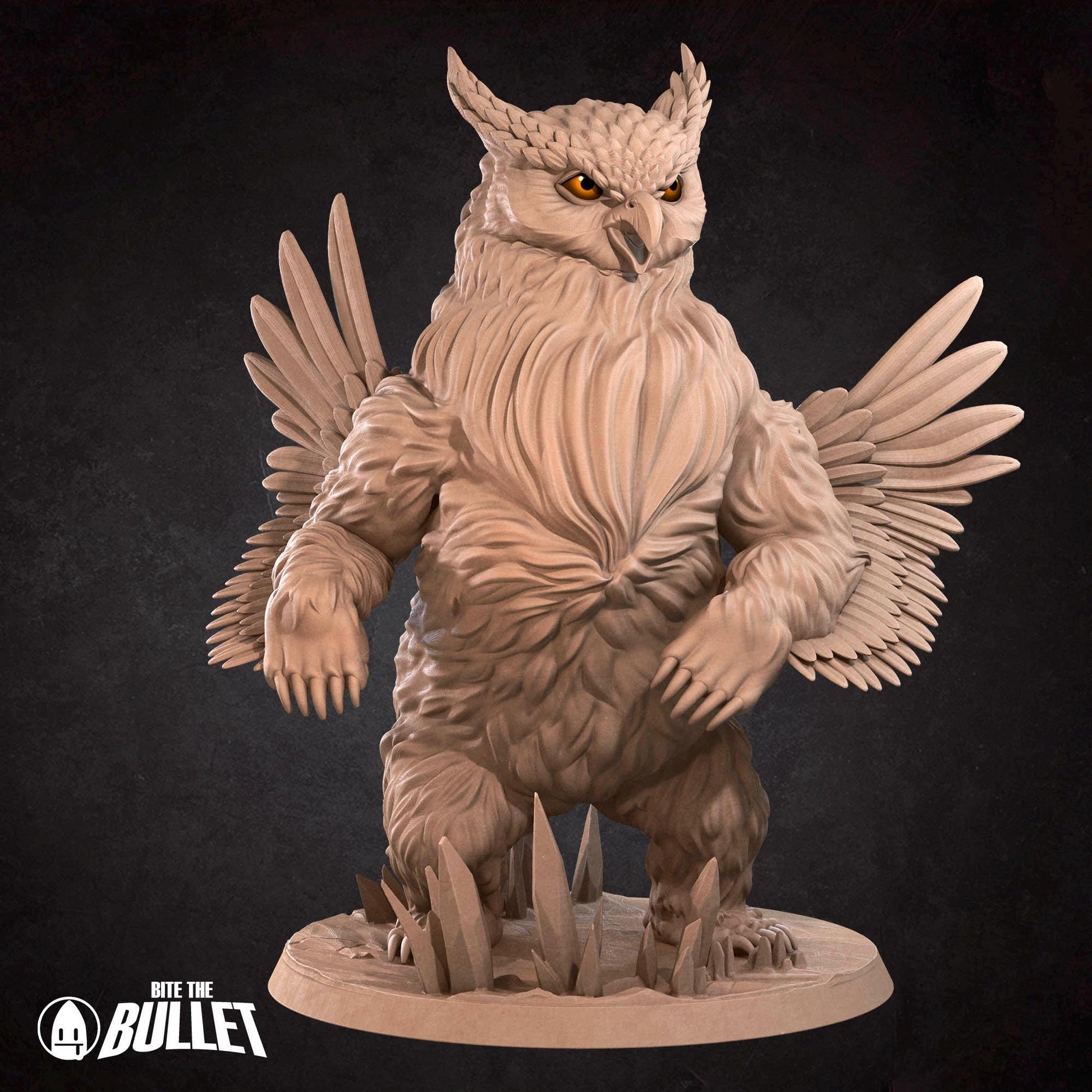 Owlbear Miniature - Bite the Bullet - 28mm / 32mm / 36mm