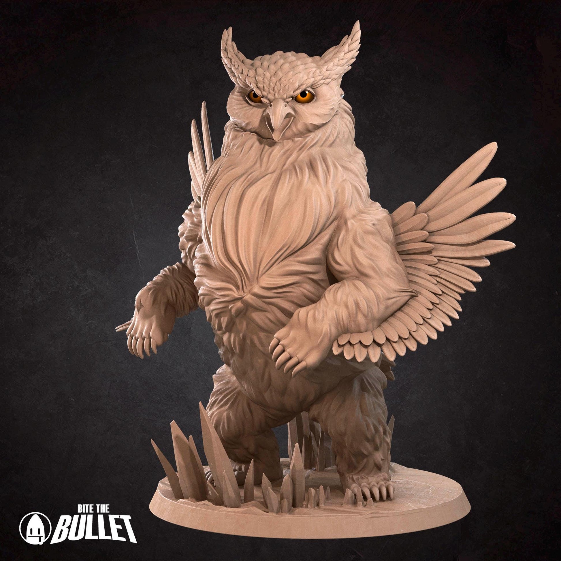 Owlbear Miniature - Bite the Bullet - 28mm / 32mm / 36mm